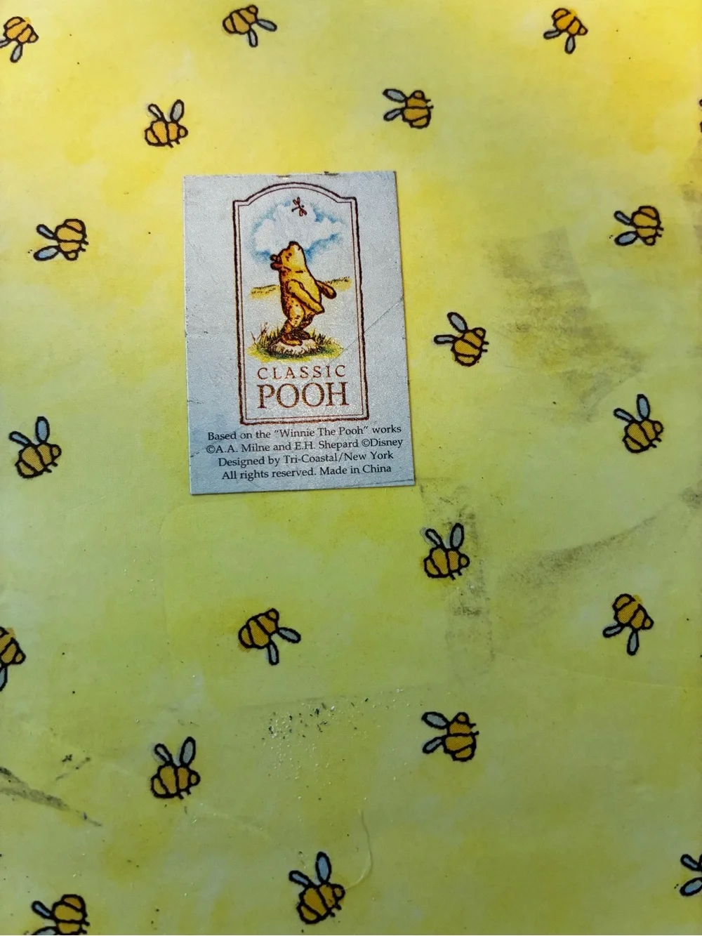 Vintage Disney Classic Pooh Keepsake Storage Box Nursery Decor